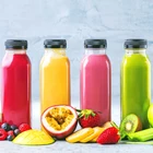 Juice Bottles Cap Juice 8oz Plastic Bottle 8oz 12oz 16oz Disposable Plastic Beverage Juice Bottles With Cap