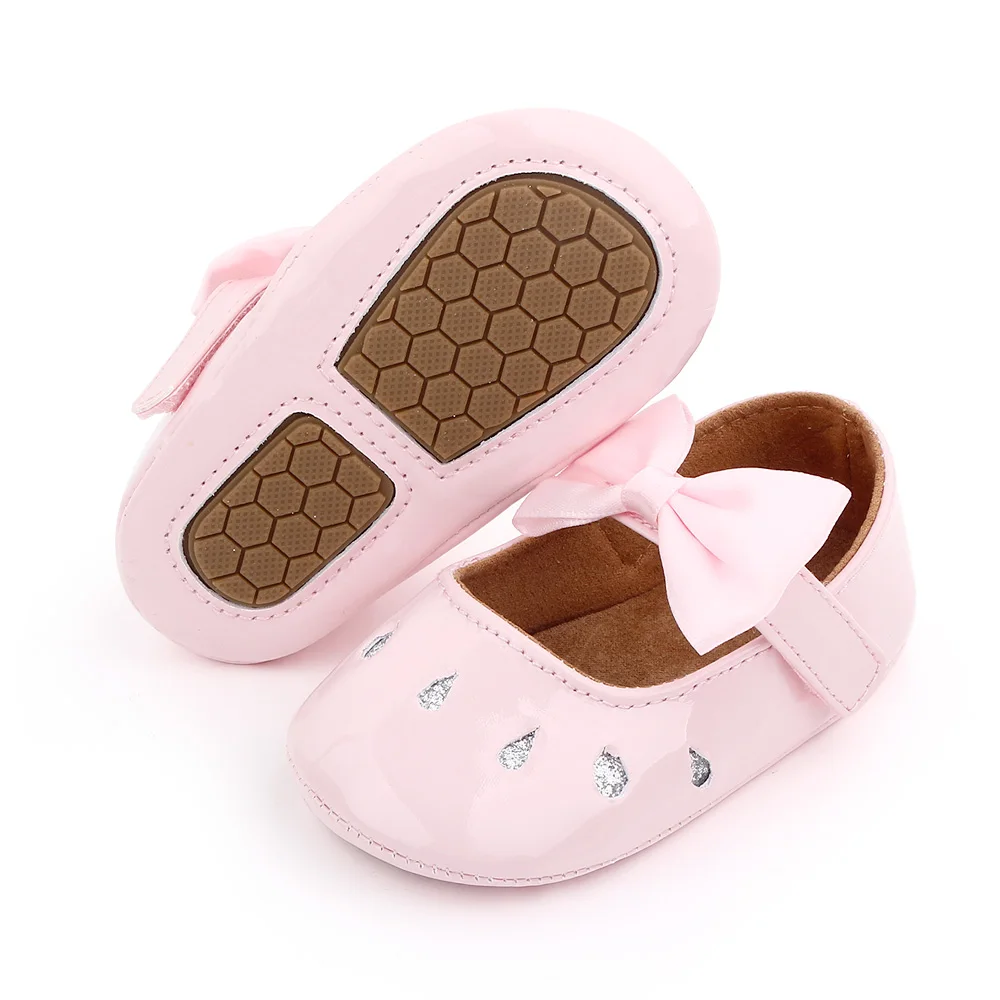 Hot Selling Beautiful Soft PU Leather Baby Girl Shoes Dresses Shoes for Babies factory