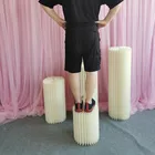 Gold Wedding Stands Gold Baby Shower Wedding Pedestal Columns For Cakes Gold Plinths Cylinder