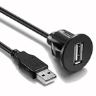 Dvd Cable Usb Universal Auto USB Extension Cable Dashboard Flush Mount For Car Radio Stereo Android Wince Head Unit DVD CD Media Player 3 Feet