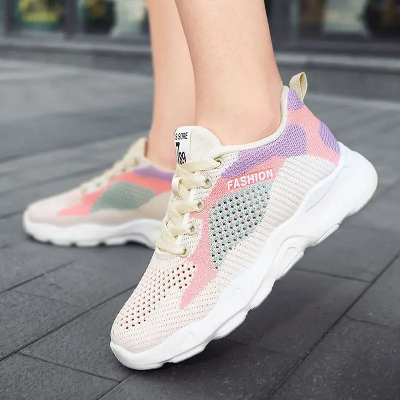 Fashion Anti-Slip Hard-Wearing Breathable outdoor walking Sport Casual Shoe For Women