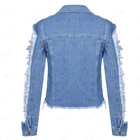 Women Jacket New Arrivals 2021 Spring Fall Hole Design Sexy Women Wear Jean Coat Denim Jacket