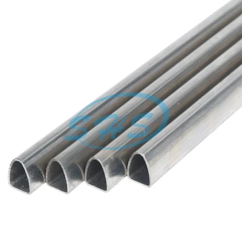 Stainless Special-shaped pipes vaulted tubes D-shaped pipe AISI 201 304 316L ss tube with mill finishing for clotheshorse