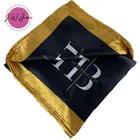 Silk Scarf Satin Silk Scarf Custom LOGO Luxury Hair Scarf For Hair Accessories