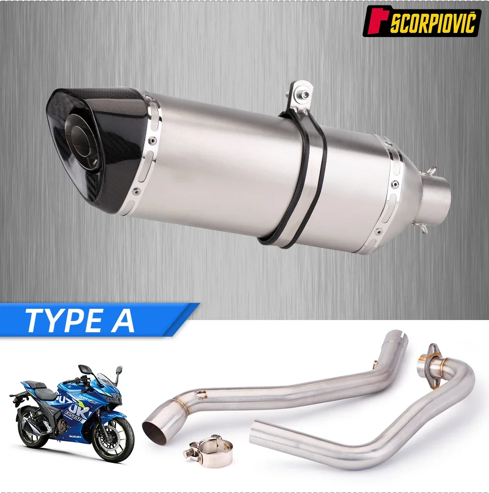 Full System Motorcycle Gp Exhaust Escape For Suzuki Gixxer 250