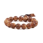Beads Wood Wooden Bead Handmade Customised DIY Beads Natural Wood Small Hole Wooden Beads 1.2cm Wood Bead