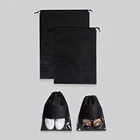 Shoe Bag Loq MOQ Durable Drawstring Shoe Bag Travel With Rope For Men And Woven
