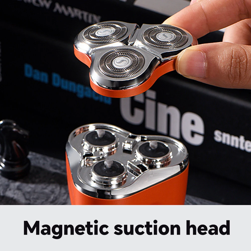 Portable Men's Electric Shaver Mini Digital Display Car Charging Beard Trimmer USB Power Source for Household RV Hotel Use details