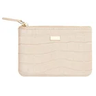 Leather Purse Croc Textured Pouch Vegan Leather Purse