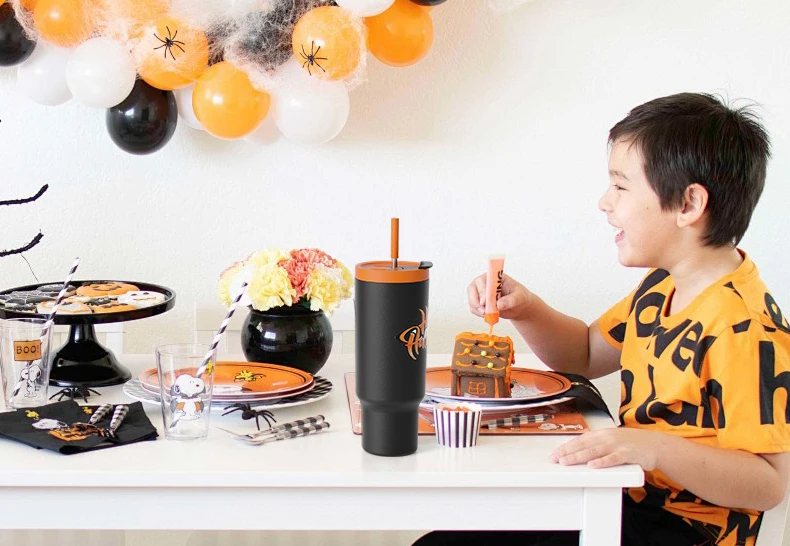 Gifts Stainless Steel Halloween 40oz Tumbler Kids Halloween Car Cup for Happy Halloween details