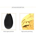 Black Gold Earrings Shopping In Online Black Onyx 18k Gold Plated Jewelry Earrings