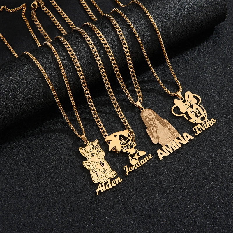 Cartoon Necklace atelieryuwa.ciao.jp