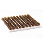 Oil Bottle Essential Bottle 1ml 2ml 3ml Amber Glass Essential Oil Dispenser Bottle Gift Case 100pcs