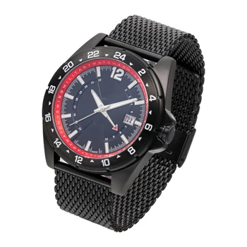 High Quality own brand custom man black army watch premium swiss bezel quartz watch super luminous pointer watch