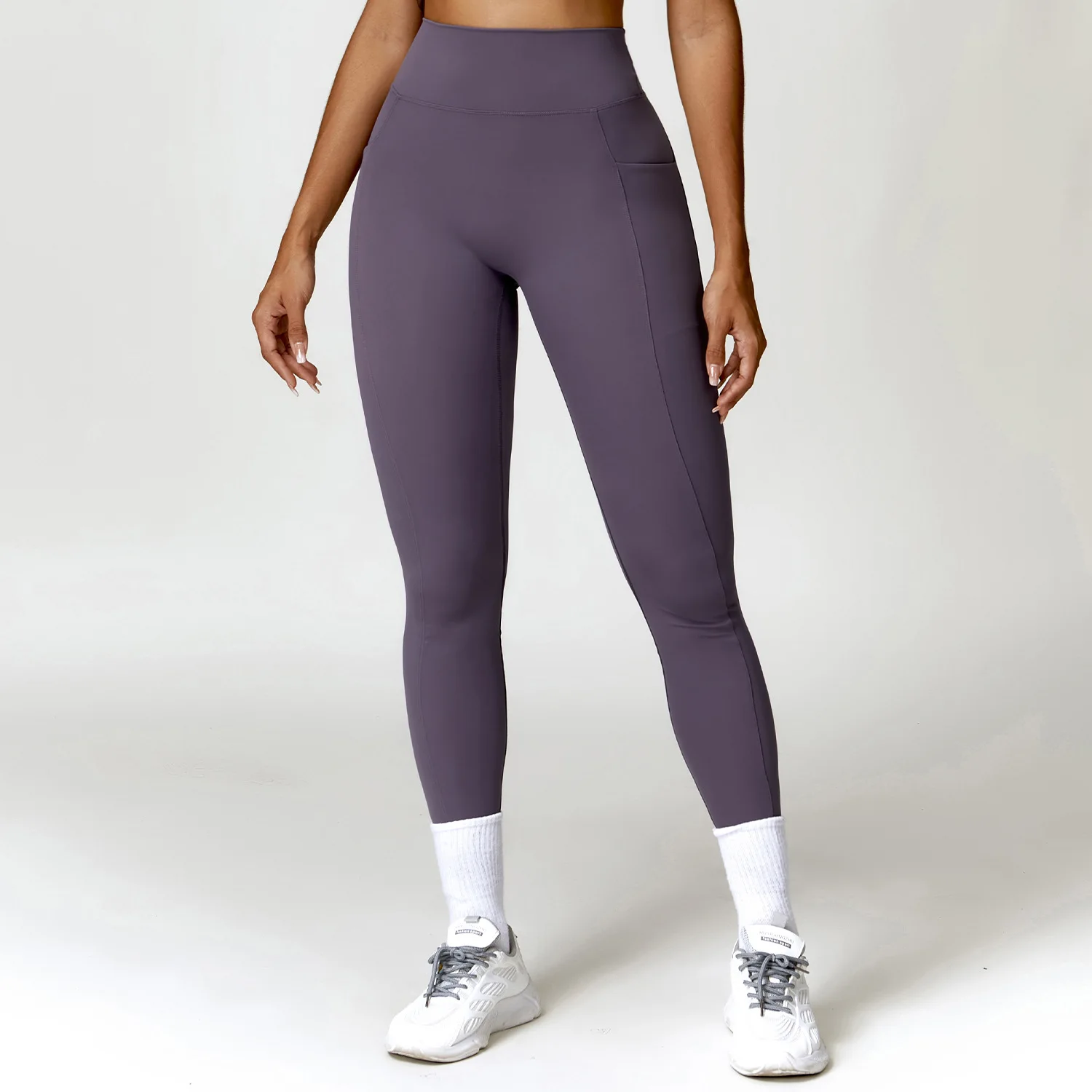 Oem Active Sport Leggings High Waist Gym Sportswear Women Yoga Pants With Pocket Scrunch Lifting Elastic Tights Legging