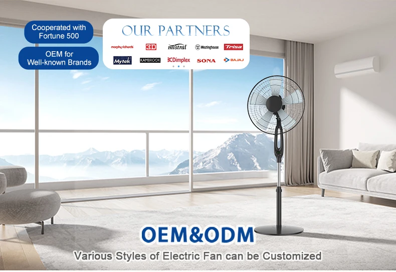 Stand Fan, LED, Electric, ABS - detail 2
