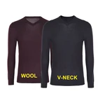 Neck Coat Chinese Knit Sweater Supplier Custom Men's Autumn Casual Plus Size Merino Wool V Neck Pullover Sweater Coat
