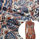 Spandex Fabric Customization African Print Nylon Spandex Smooth Ventilate Fabric For Swimwear Underwear Sportswear