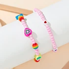 Latest Design Best Selling Products Handmade Bead Plastic Polymer Clay Beads Cut Kids Bracelet