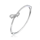 Jewelry Bangle Women Jewelry Bracelets Fashion Bow Design Silver Bangle Bracelet