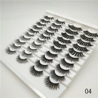 Mink Eyelash Eyelashes Mink Wholesale 3D 20Pairs Mink Natural Long Dramatic Fluffy Soft Full Strip Eyelash