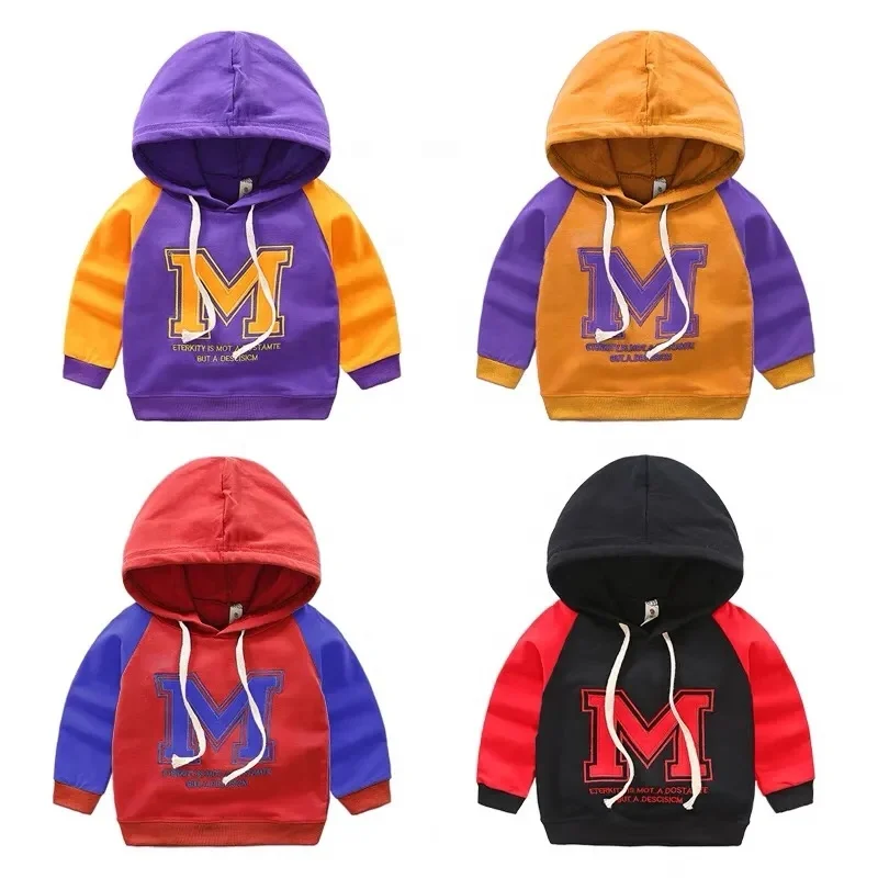 Autumn/Winter Children's Hoodie Children's Pure Cotton Warm Sports Pullover Hot Sale