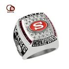 Set Ring Channel Set Ruby Gemstone Design Custom Football State Championship Ring