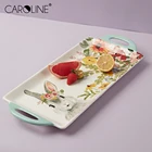 Ceramic Ceramic Plate Ceramic Set Modern Custom Printing White Ceramic Bakeware Plate Sets For Restaurant Platter