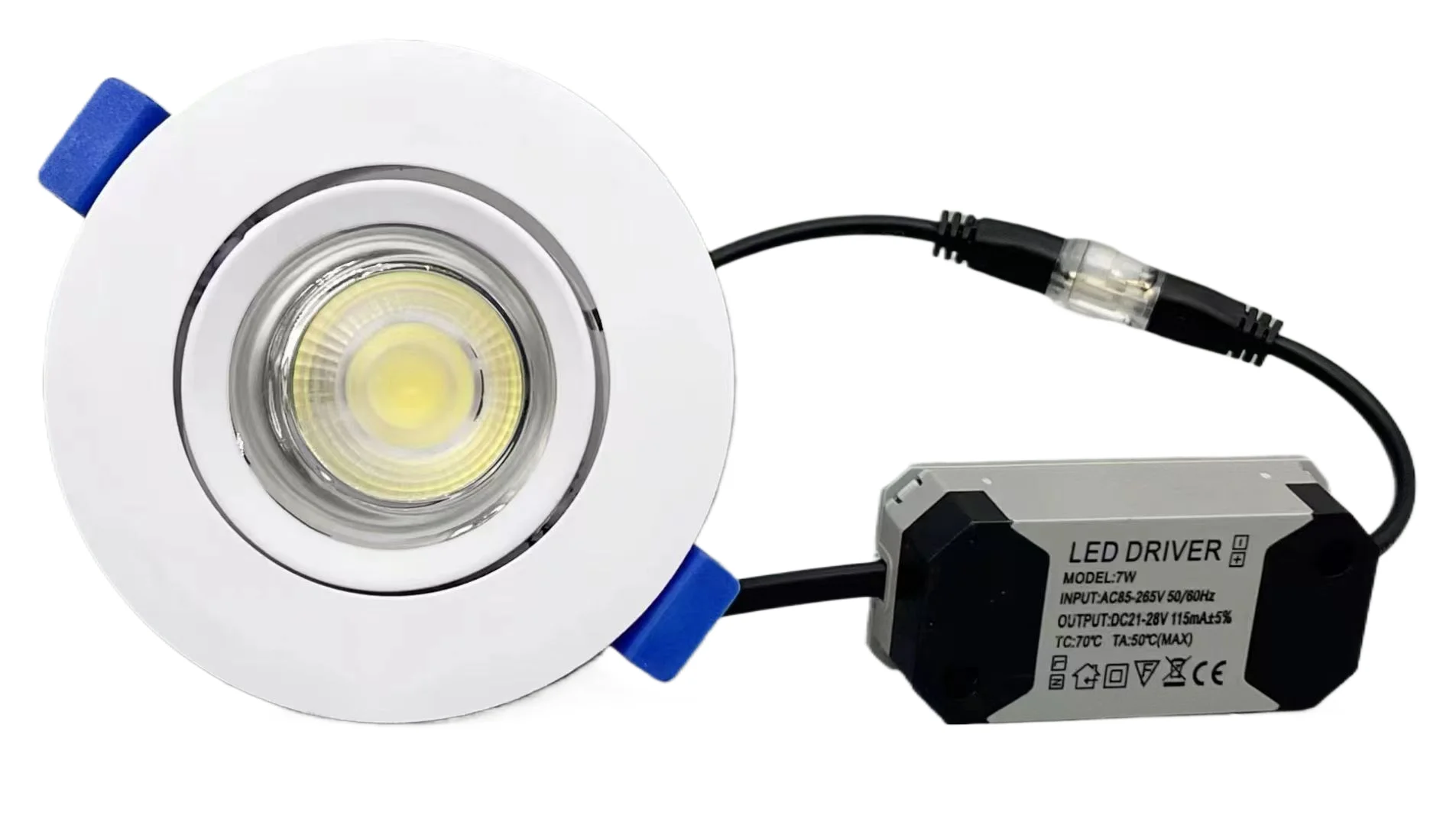 Hot Led embedded super bright wick spotlight 5w 7w 15w 20w 30w Gold silver LED downlights