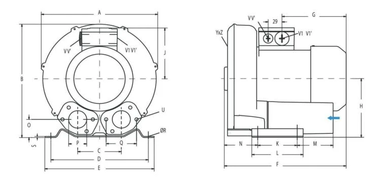Ring Blower, 200-480V, Electric Blower - detail 12