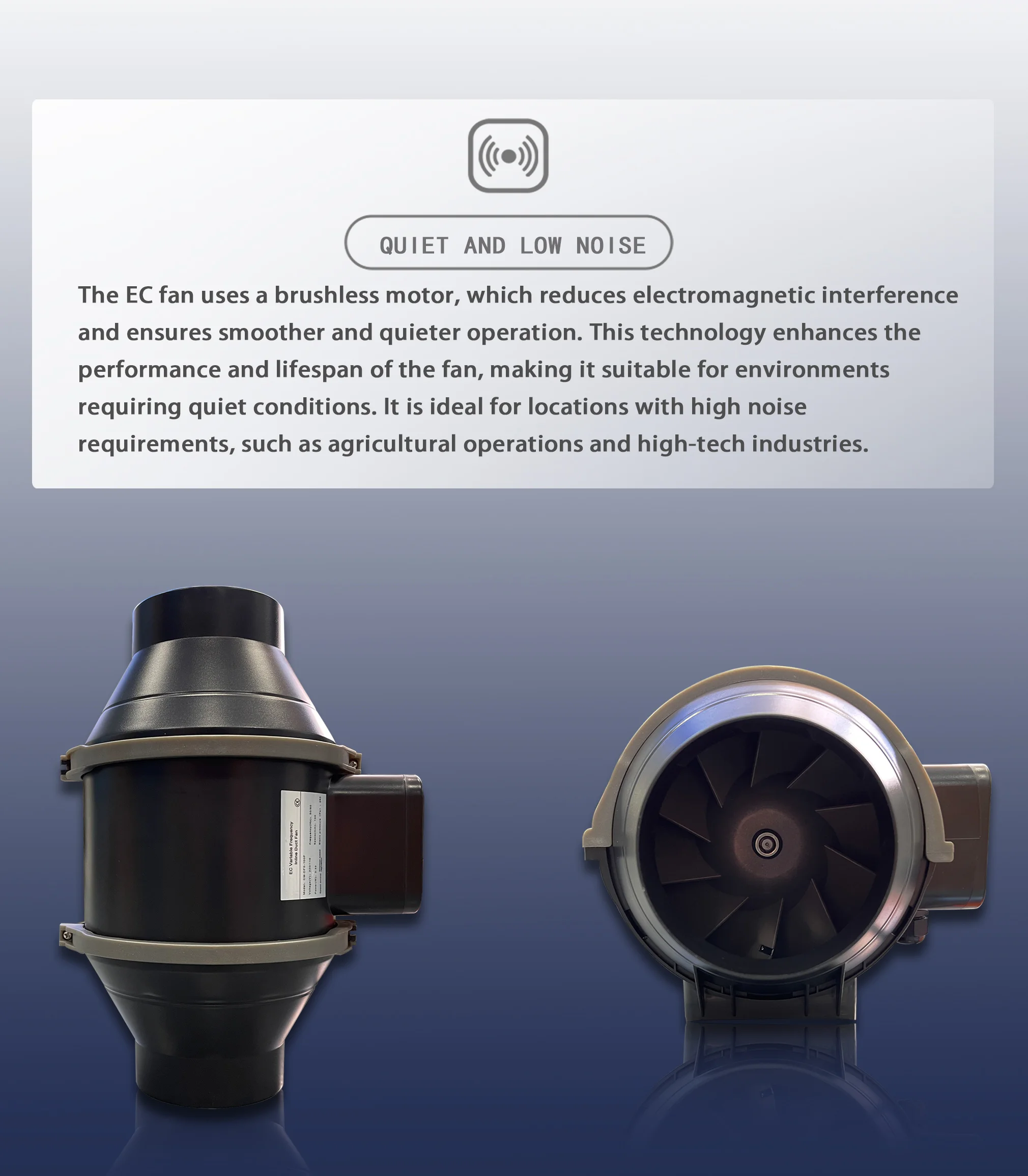 Inline Duct Fan, AC 220V~240V, Electric - detail 10