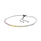 Gemstone Wholesale 925 Sterling Silver Jewelry Colorful Gemstone Bracelet For Women For Pandora