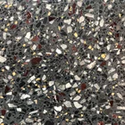Black Terrazzo Polished Black Terrazzo With Big Chips