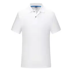 polo t shirt fabric 100% Polyester men's plus size luxury school uniforms white sports polo shirts