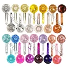 Beauty Care Rose Gold Glitters Facial Ice Globes Magic Safe In Freezer Massage Hot Cold Gel Ice Globes For Face