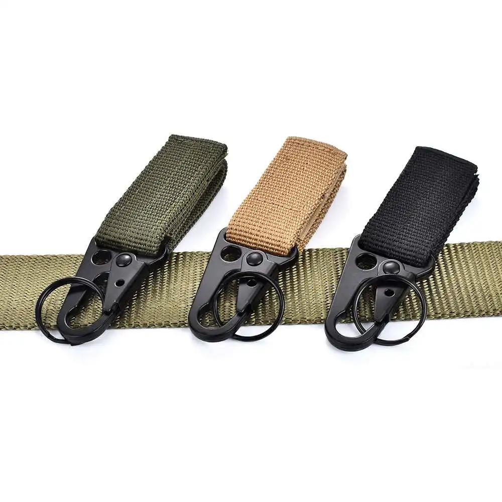 Carabiner Nylon Tactical Backpack Key Hook Webbing Buckle Waist Belt Buckle  CN 