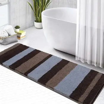 Hot Sale Microfiber Bath Rug Modern Solid Design Shower Mat Kid Style Floor Mats for Shower for Bathrooms