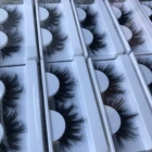 Eyelashes Premade Natural 6d Mink Eyelashes 20mm Lashes Black Cotton Strip Faux Mink Eyelashes