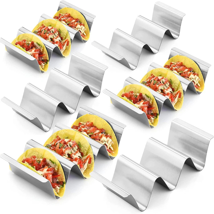 Oven Safe Stainless Steel  Taco Holder Stands for 3 Taco
