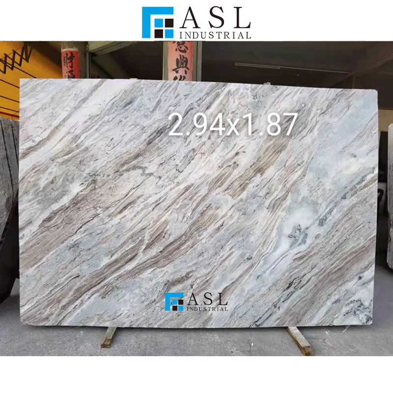 Fantasy Brown Marble Slab Granite Kitchen Countertops