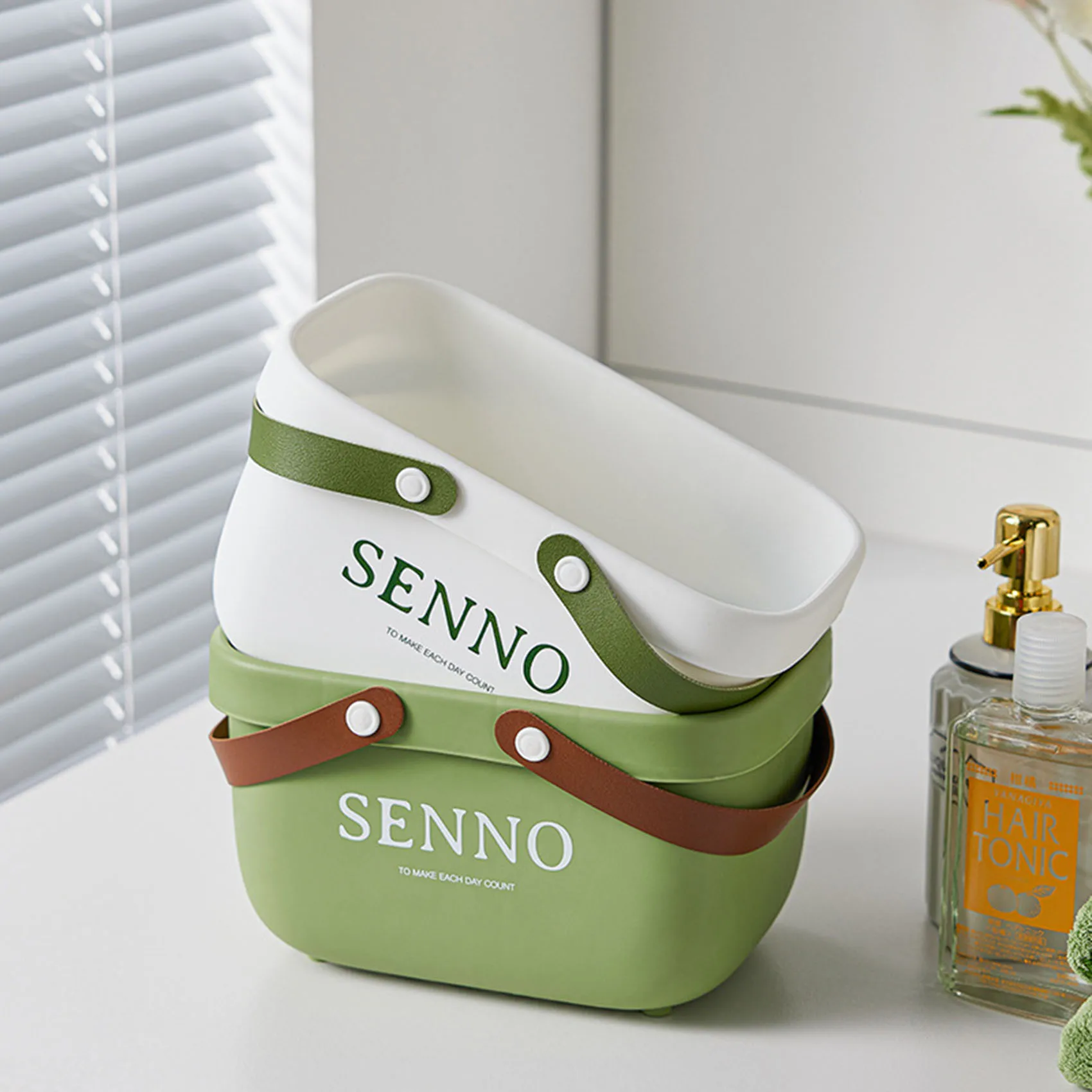 2023 hot sell new design wholesale portable bathroom shampoo shower gel towel facial cleanser storage basket Bath basket