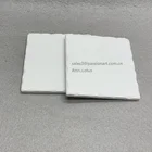 Cork Coaster Promotional Blank White 4inch Square Tumbled Ceramic Tile Coaster With Cork Back