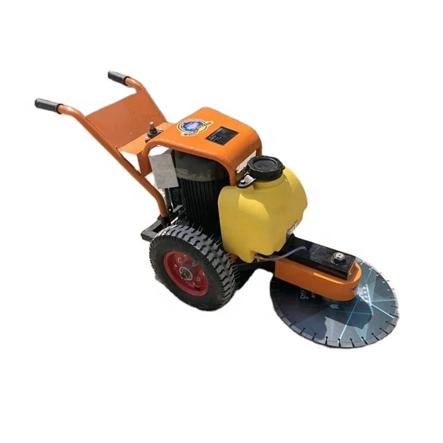 ステム Hand Push Cutting Machine Concrete Pavement Grooving Machine Asphalt Road Crack Router For