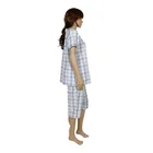 Sleepwear Nightwear Yarn Dyed Seersucker Lattice Pajama Set Women Sleepwear