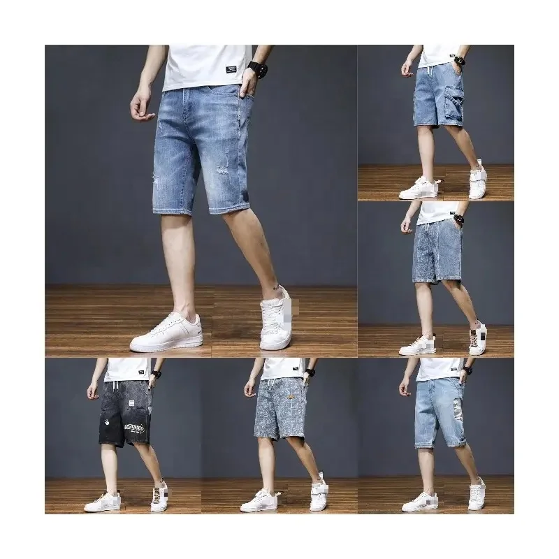 New Arrival For Men 2024 New Style Wholesale Summer Shorts Straight Casual Jeans Half Cargo Pants Men