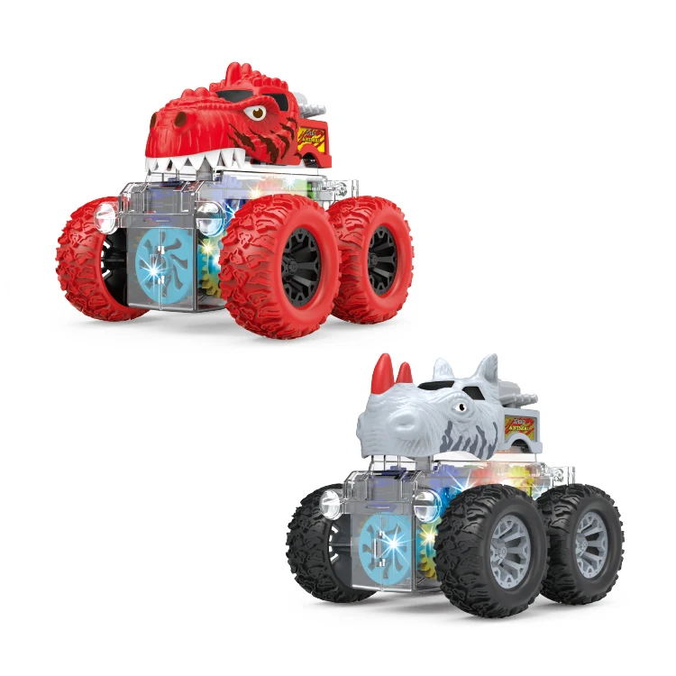 Top Seller 4wd Off Road Car Cartoon Plastic Friction Toy Vehicles Monster  Truck 360 Rotation For Kids With Light - Buy Toy Car Cartoon,Friction Toy  Vehicles,Plastic Toy Vehicles For Kids Product on