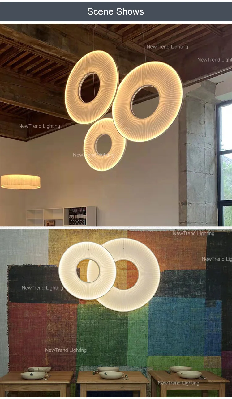 CPL-295 Contemporary Style Indoor Decoration Hanging Fixture Dining Room Living Room Ring LED Pendant Light factory