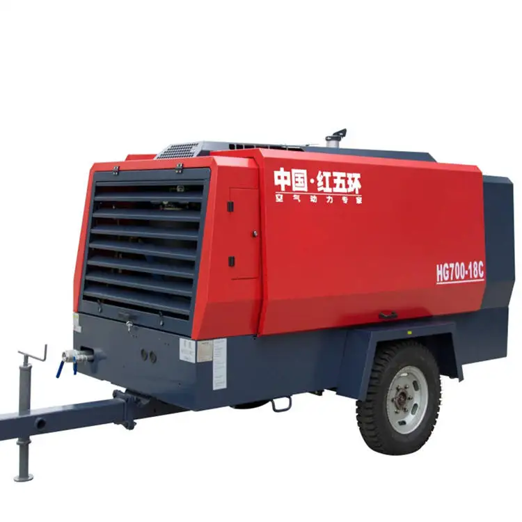 Hongwuhuan Mining Compressor HGT550-16C Air Compressor Diesel Engine Portable Small Engine  Machinery Technology