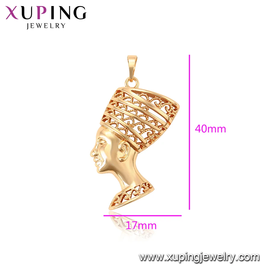 34055 xuping 18k gold plated Queen Nefertiti Egyptian fashion pendant