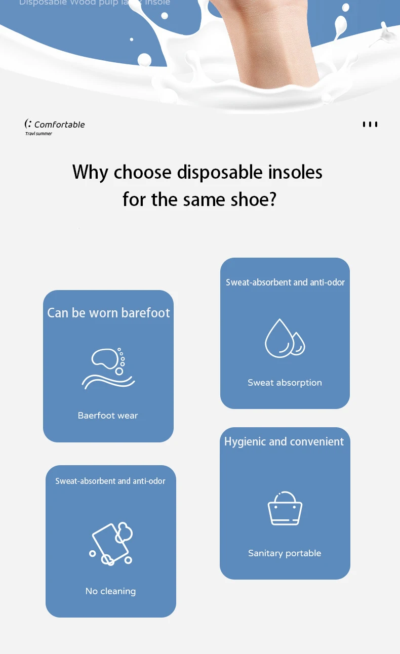 Disposable Wood Pulp Barefoot Insoles Bulk Shoe Pads Disposable Wood Pulp Barefoot Insoles Bulk Shoe Pads